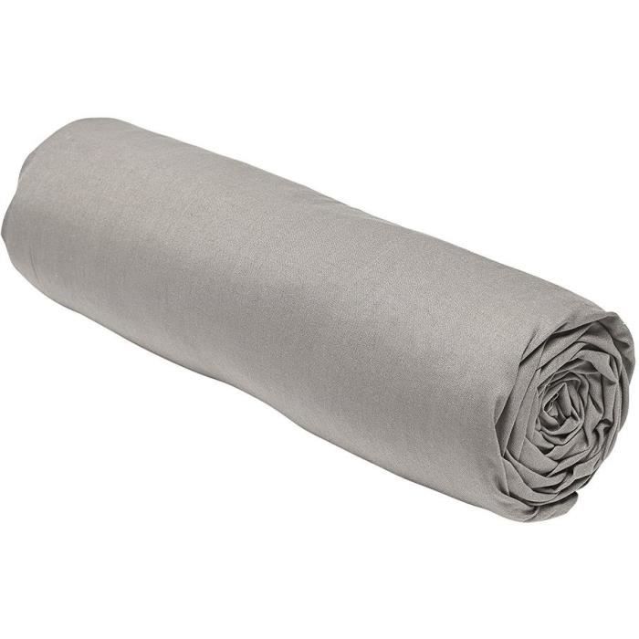 Drap housse - TODAY - 180 x 200 cm + 30 cm - Coton - Organic Dune