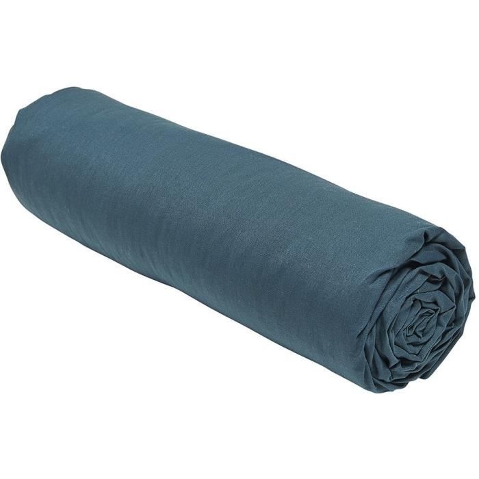 Drap housse - TODAY - 180 x 200 cm + 30 cm - Coton - Organic Paon