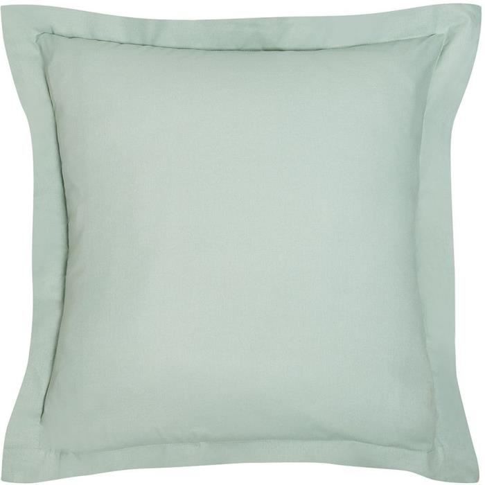 Taie d'oreiller - TODAY - 63 x 63 cm + 5 cm - Coton - Organic Celadon