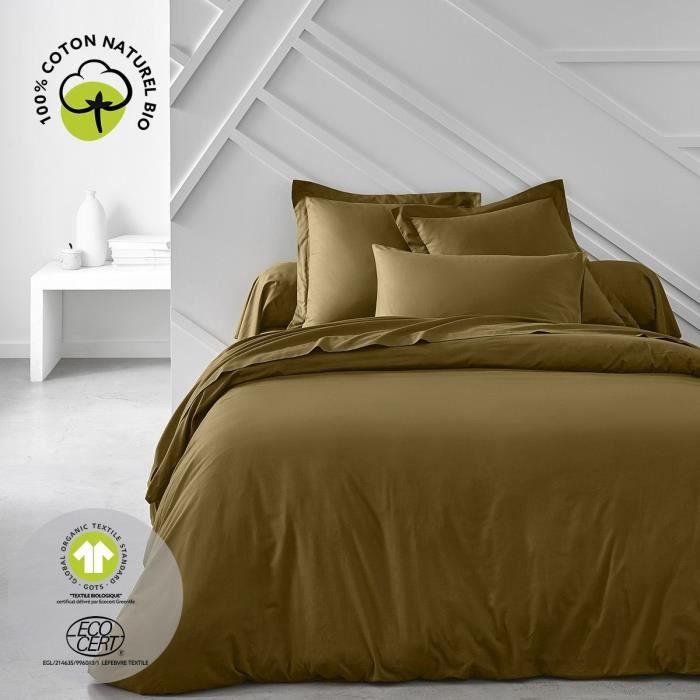 Housse de couette - TODAY - 220 x 240 cm - Coton - Organic Bronze
