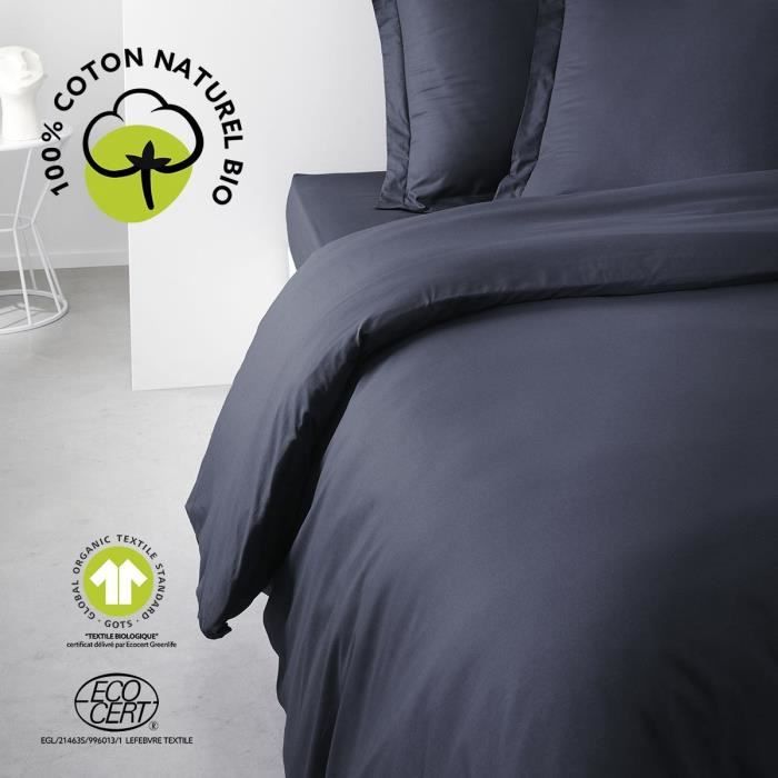 Housse de couette - TODAY - 240 x 260 cm - Coton - Organic Navy