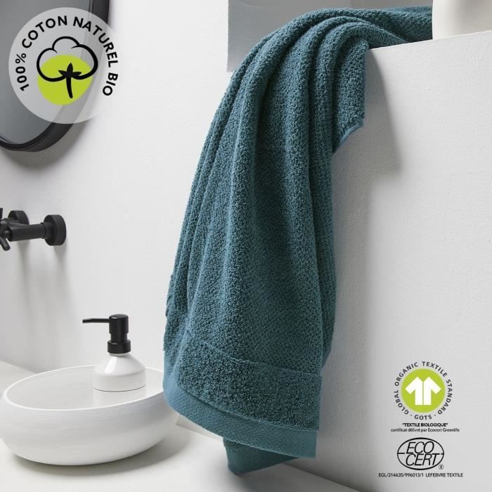 Maxi drap de bain - TODAY - 90 x 150 cm - Coton - Organic Paon