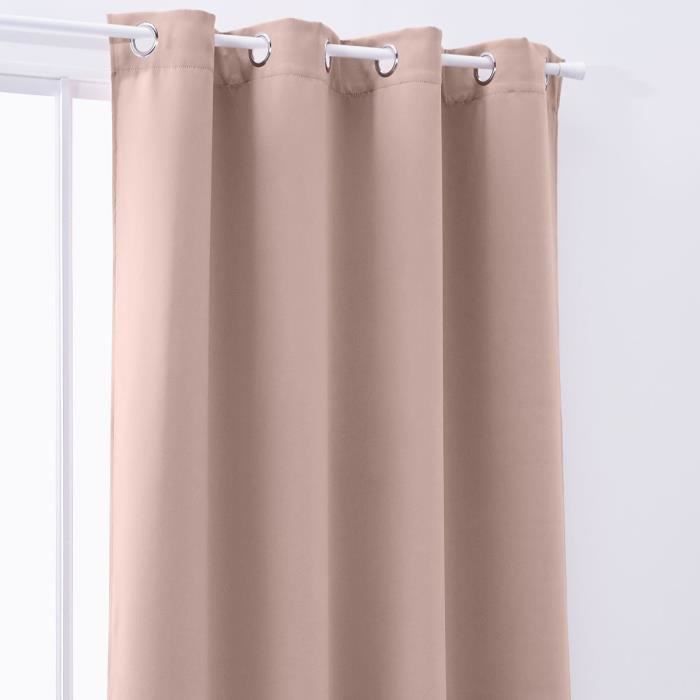 TODAY Rideau Occultant Essential Uni - 140 x 240 cm - Rose des Sables