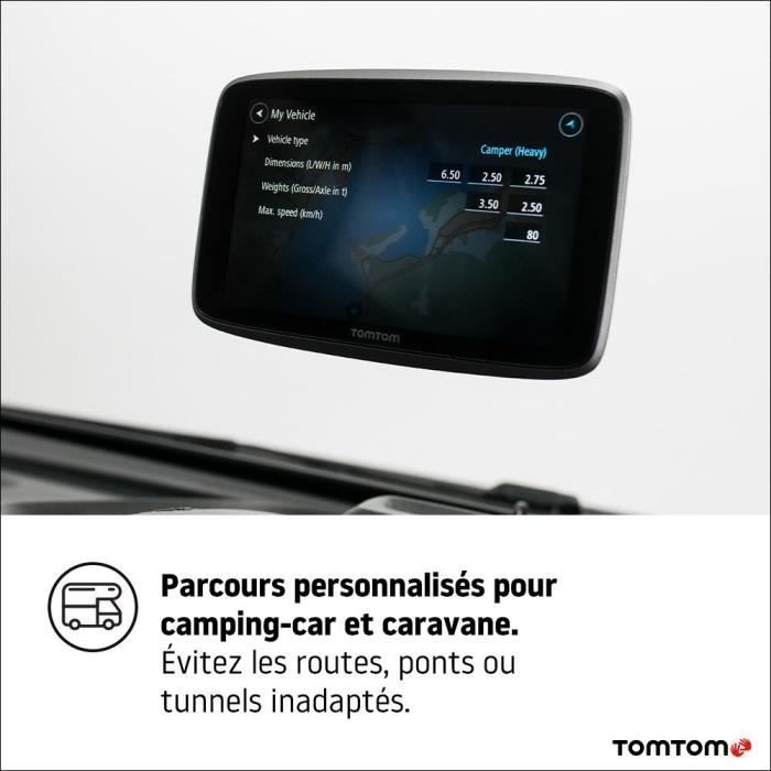GPS Tomtom GO Camper Tour, Ècran HD 6''