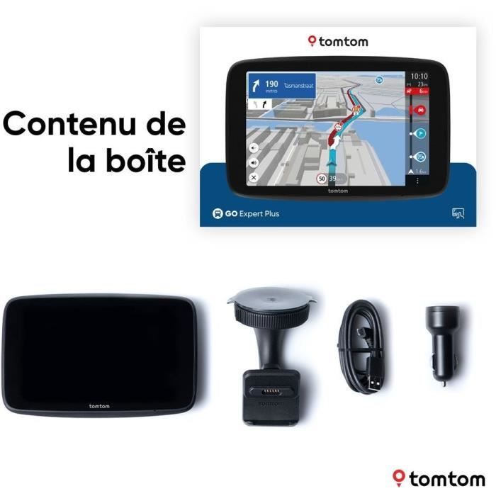 TomTom - GO Expert 7 Plus - GPS Poid Lourd, Bus, voiture - Planification de Parcours - TomTom Traffic - Carte Monde