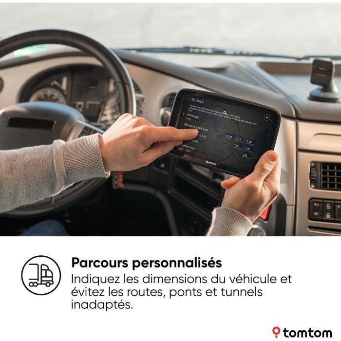 TomTom - GO Expert 7 Plus Premium Pack - GPS Poid Lourd, Bus, voiture - Planification de Parcours - TomTom Traffic - Carte Monde