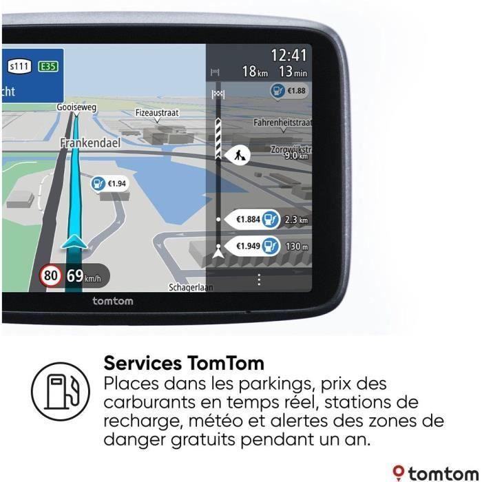 TomTom - GO Superior 7 - GPS Voiture - 7 pouces -TomTom Traffic - 2 ans de services Premium inlcus - Carte Monde