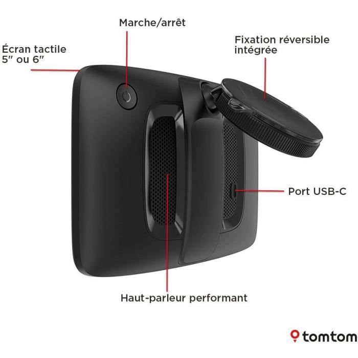 TomTom - GO Professional 5 2eme Génération - GPS Poid Lourd, Bus et voiture - 5 pouces - TomTom Traffic - carte Europe -