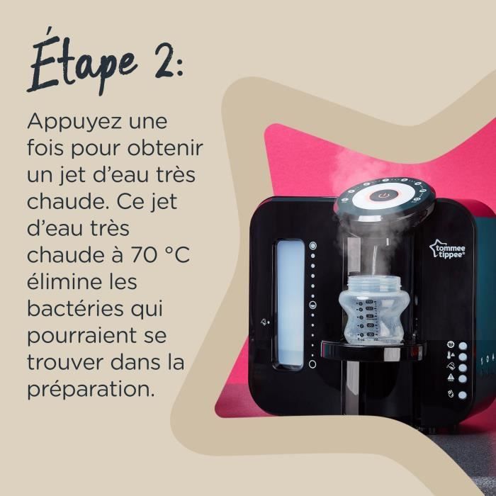 TOMMEE TIPPEE Perfect PrÈparateur Chauffe Biberons, Perfect Prep, Noir