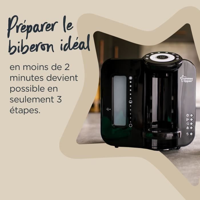 TOMMEE TIPPEE Perfect PrÈparateur Chauffe Biberons, Perfect Prep, Noir