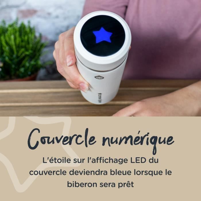TOMMEE TIPPEE Goprep, kit de prÈparation de biberons en 2 minutes, thermos refroidisseur, Ècran LED