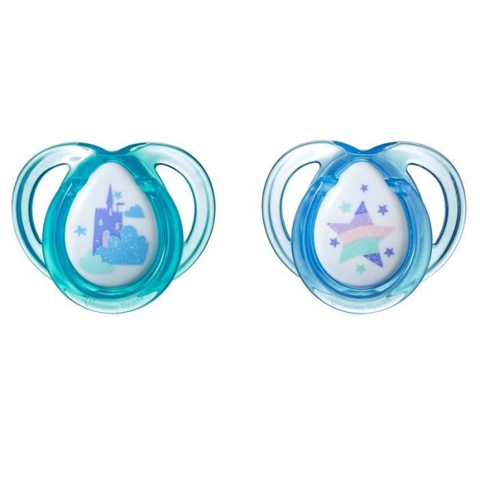 Sucette Tommee Tippee Anytime 0-6m Deux Pandas - Lot de 2 - Silicone - BÈbÈ - Coloris alÈatoire