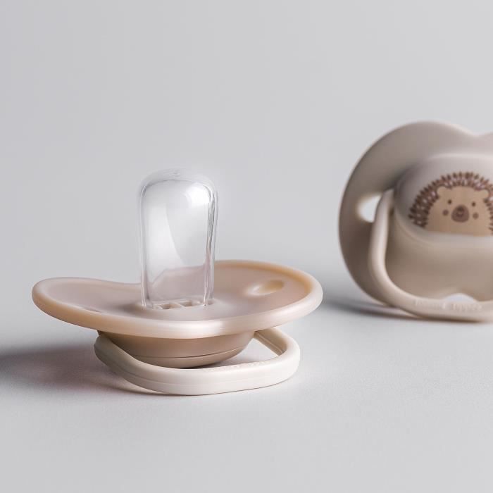 Sucettes - TOMMEE TIPPEE - 6-18 Mois - Lot de 6 - Forme Orthodontique SymÈtrique, Silicone sans BPA