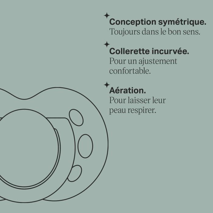 Sucettes - TOMMEE TIPPEE - FUN - 18-36 mois - Lot de 6 - Forme Orthodontique SymÈtrique - Silicone sans BPA