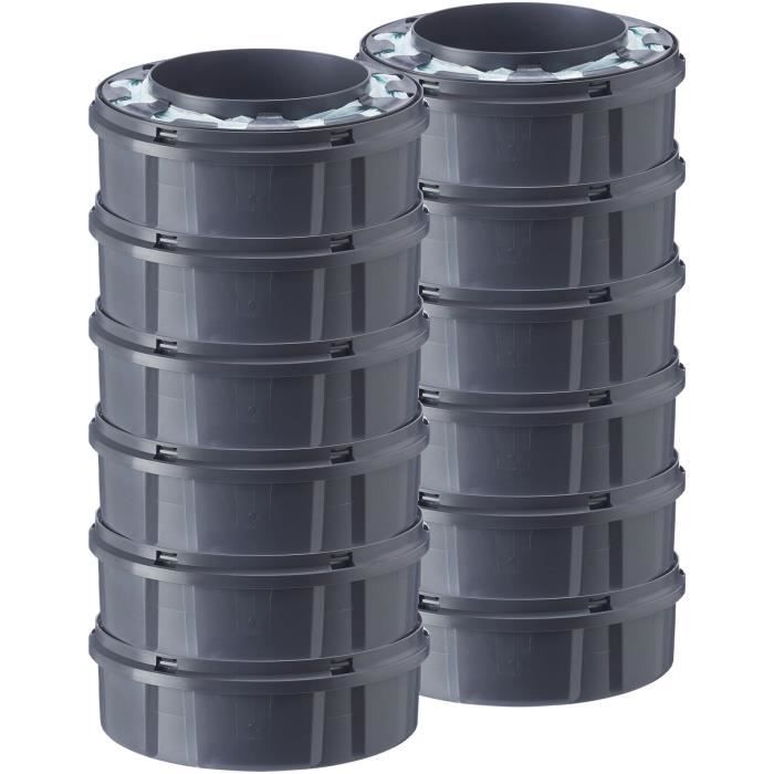 TOMMEE TIPPEE - Recharges pour poubelles a couches - Twist & Click - Film multicouche antibactÈrien - Pack de 12