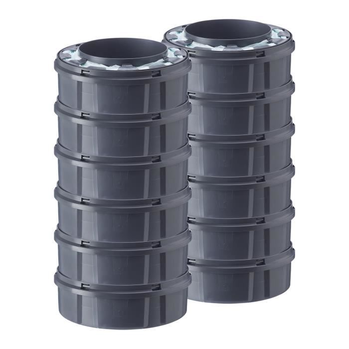 TOMMEE TIPPEE - Recharges pour poubelles a couches - Twist & Click - Film multicouche antibactérien - Pack de 12