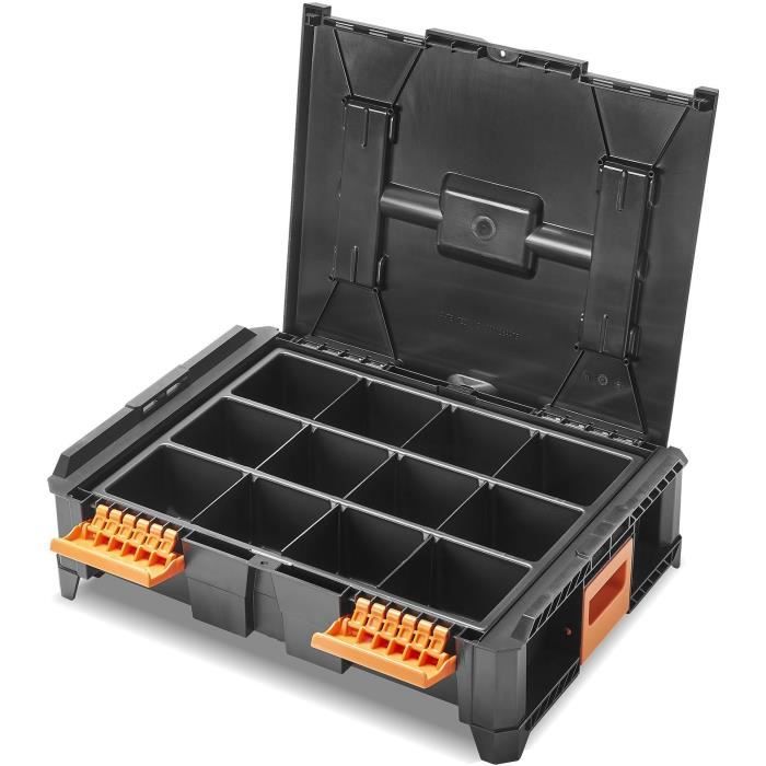 Insert modulable - TOOD - 3 a 12 compartiments - Pour coffret professionnel - Emboîtable - 40x30x7 cm