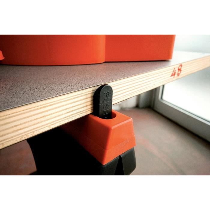 Lot de 2 trÈteaux pliants - TOOD - Charge maximale 200 kg - Dimensions 60x10x80 cm