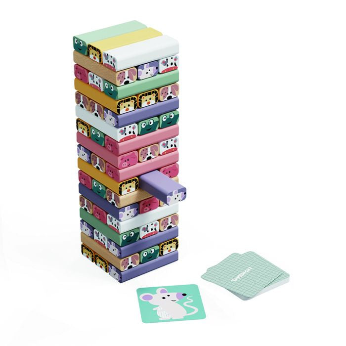 Tour a Bascule - TOP BRIGHT - Animaux - Couleurs - Jeu d'Adresse - Construction CrÈative