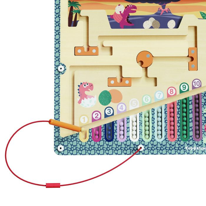 Labyrinthe de l'oeuf de Dinosaure - TOP BRIGHT - Stylo Magnétique - Tri - Couleurs - Nombres