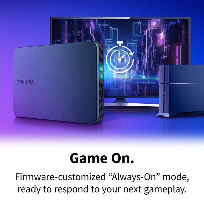 Disque dur externe - TOSHIBA - Canvio Gaming - 1 To - USB 3.0 - Gris