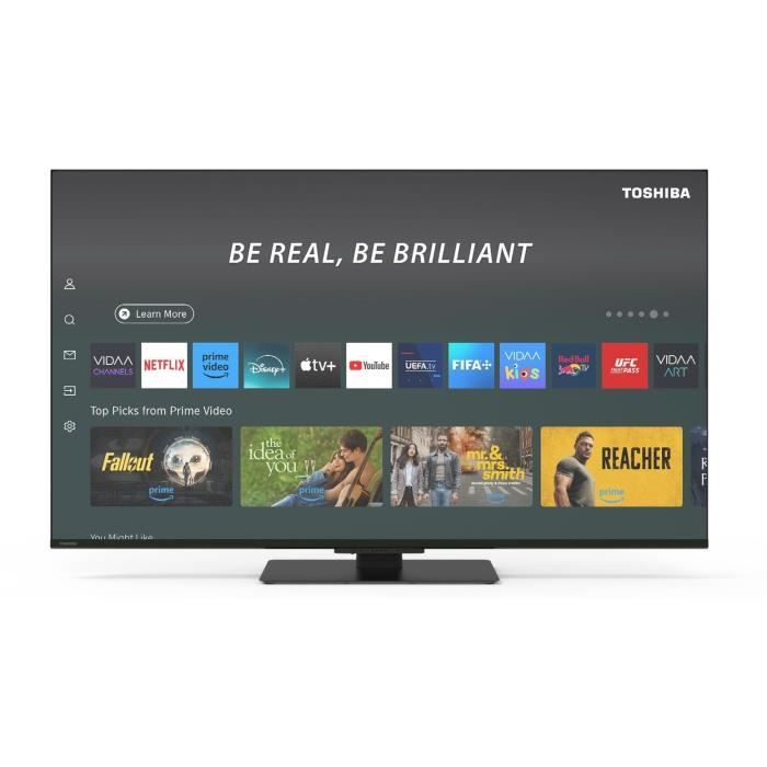 TOSHIBA 43UV6F63DG - TV LED 43'' (108 cm) - 4K UHD 3840x2160 - Dolby Vision - Smart TV - 3xHDMI