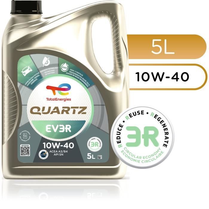 Huile moteur - TOTALENERGIES - Quartz EV3R 10W-40 - 5L