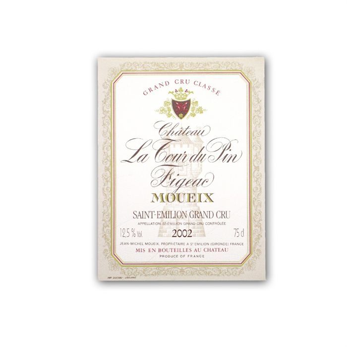 Château Tour du Pin Figeac Moueix 2002 Saint-Emilion Grand Cru Classé - Vin rouge de Bordeaux