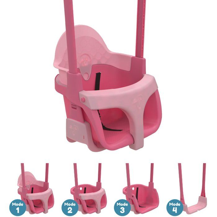 Fauteuil bébé 4-en-1 - TP TOYS - QUADPOD - Rose