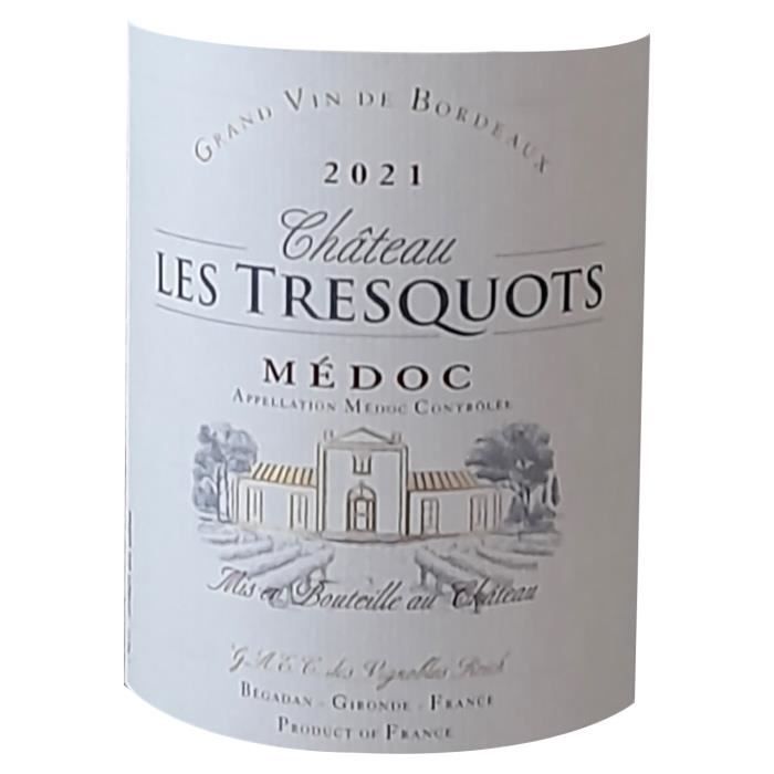 Château Les Tresquots 2020 Médoc Cru Bourgeois - Vin rouge de Bordeaux