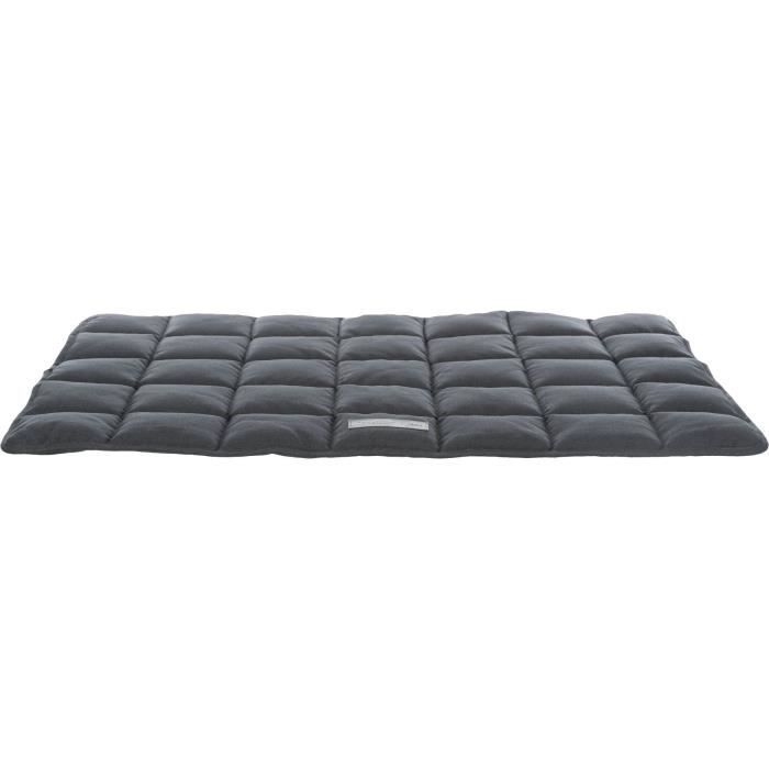 Matelas - TRIXIE - Farello - Peluche/Tissu - 70 × 55 cm - Blanc-Gris/Gris