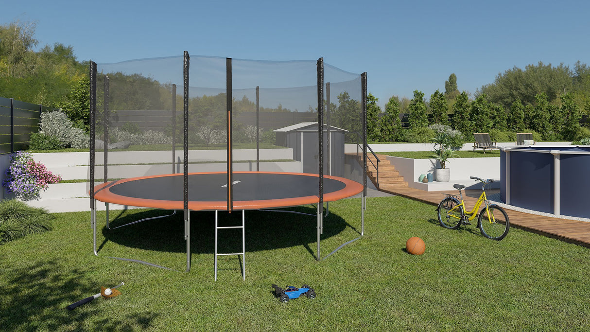 TRIGANO Trampoline avec filet de sécurité 366 cm
