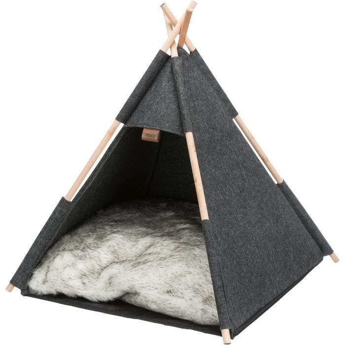 Abri Tipi TRIXIE - Feutre - 55 ◊ 65 ◊ 55 cm - Anthracite