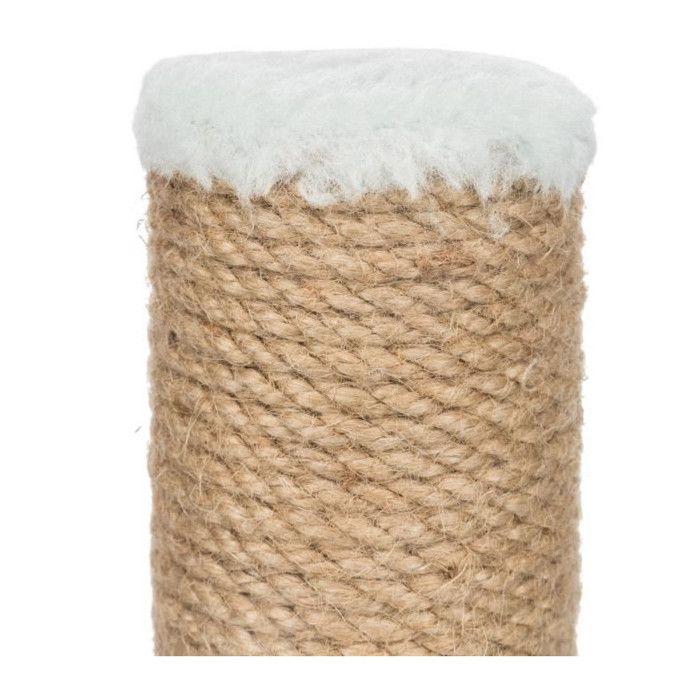 Griffoir pour chaton Trixie Junior 30x30x42 cm en jute et peluche vert menthe