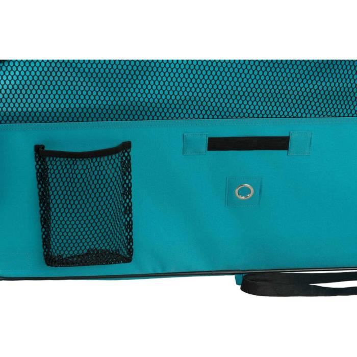 Enclos avec filet/base - TRIXIE - ø 150 × 65 cm - Turquoise / Gris clair
