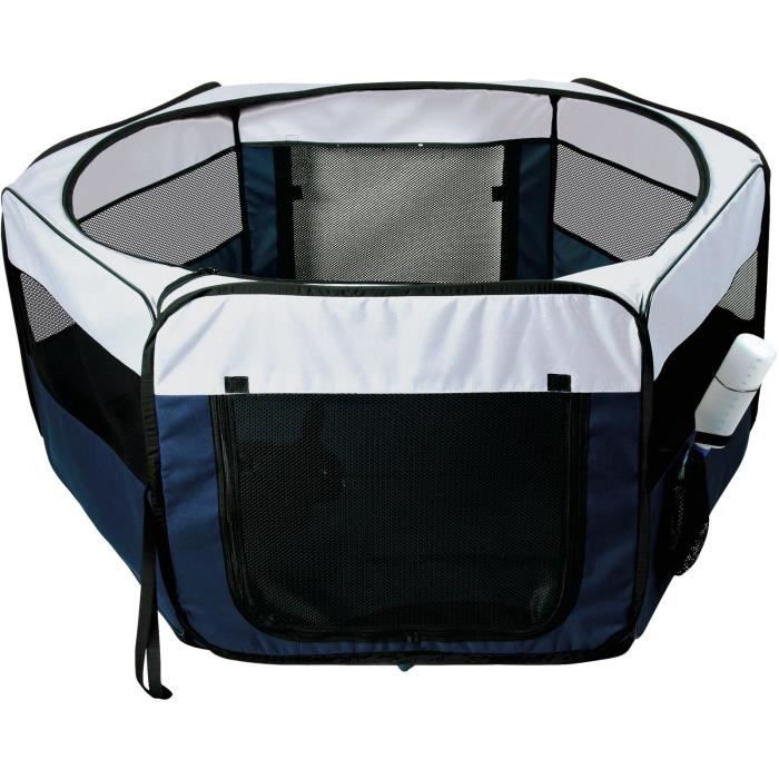 Enclos avec filet/base - TRIXIE - ø 150 × 65 cm - Turquoise / Gris clair