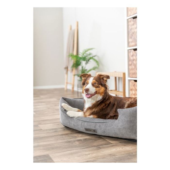 Panier pour chien - TRIXIE - VITAL LENNOX - Tissu chenille - 100 x 70 cm - Gris