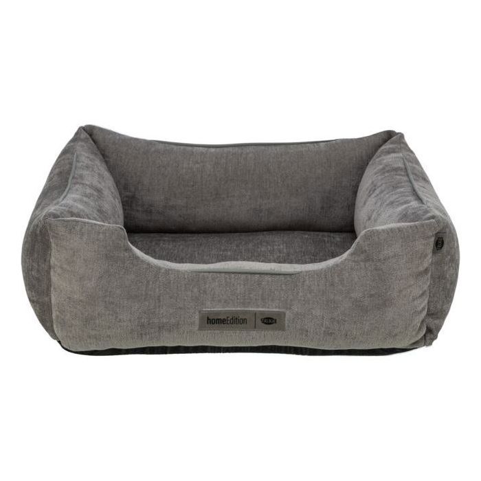 Panier pour chien - TRIXIE - VITAL LENNOX - Tissu chenille - 100 x 70 cm - Gris