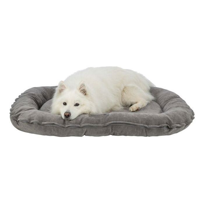 Coussin pour chien - TRIXIE - Vital LENNOX - Tissu chenille - Ovale - 70 x 55 cm - Gris