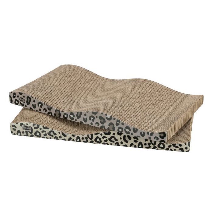 Lot de 2 Griffoirs - TRIXIE - LEO - 44 x 25 x 6 cm - Imprimé léopard