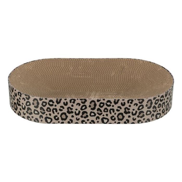 Lit griffoir - TRIXIE - LEO - Carton - 63 x 10 x 35 cm - Brun imprimé léopard