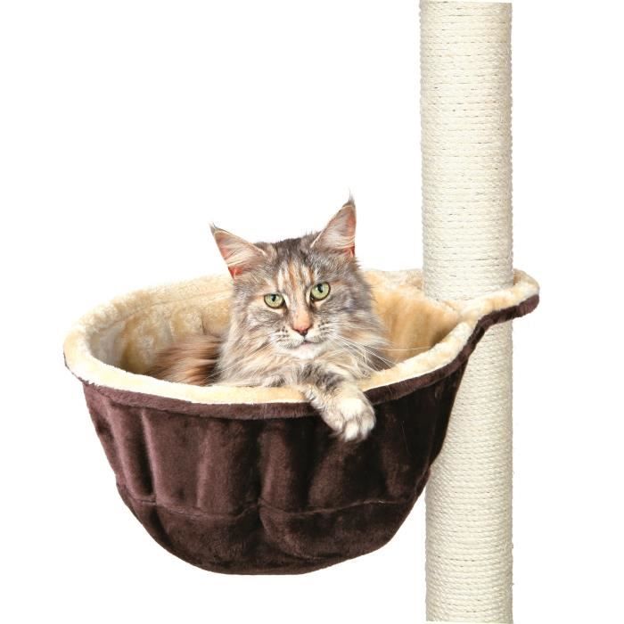 TRIXIE Sac confort pour arbre a chat Ř38 cm - Brun et beige - Pour chat