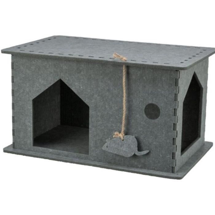 Abri - TRIXIE - Lene - Feutre - 54 x 30 x 35 cm - Gris