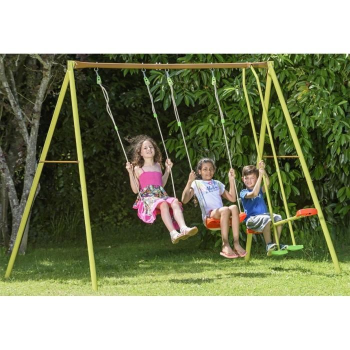 Portique mÈtal - 2,20m - 2 balanÁoires et 1 face a face - ELIROU TRIGANO