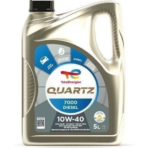 TOTALENERGIES Quartz 7000 Diesel 10W40 - Huile moteur - 5 L