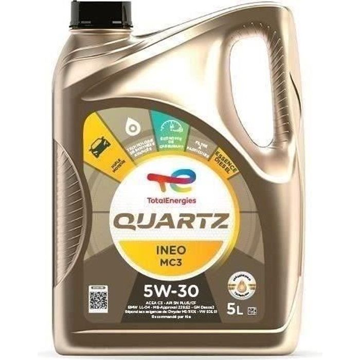 TOTALENERGIES Quartz Ineo MC3 5W-30 Huile moteur - 5L