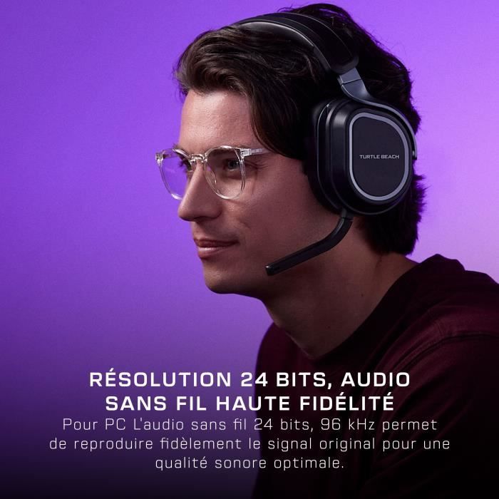 Casque gaming multiplateforme sans fil - TURTLE BEACH - Stealth 700PC (Gen3) - Noir