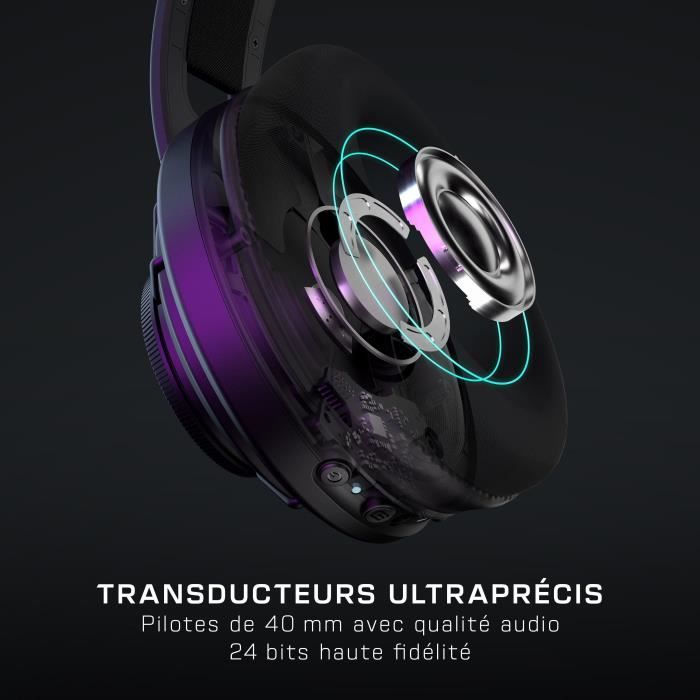 Casque gaming ouvert sans fil - TURTLE BEACH - Atlasô Air - Pour PC - Noir