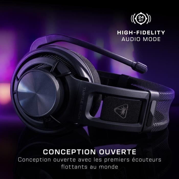 Casque gaming ouvert sans fil - TURTLE BEACH - Atlas Air - Pour PC - Noir