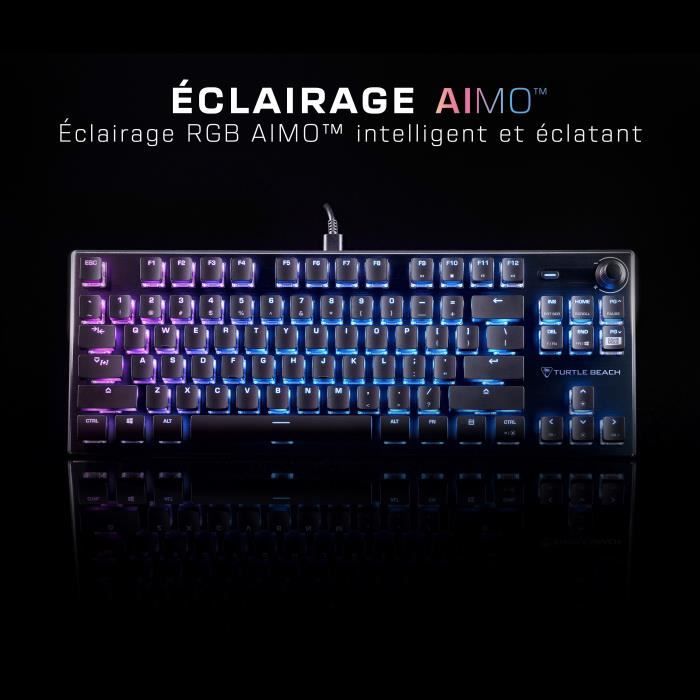 Clavier gaming RGB mÈcanique compact - TURTLE BEACH - Vulcan TKL - Noir